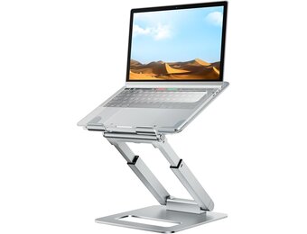 Ergonomische Laptopstandaard Zilver - 34% Korting