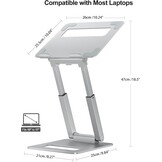 Ergonomische Laptopstandaard Zilver - 34% Korting