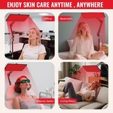 Roodlichttherapie Paneel (34% Korting) | 120 LEDs | 660nm 850nm 940nm | 5 Modi | Verstelbaar