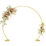 Gouden Ronde Achtergrond Standaard 201x238 cm - 34% Korting