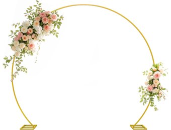 Gouden Ronde Achtergrond Standaard 201x238 cm - 34% Korting
