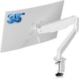 Bureau Monitorarm met Gasveer (Wit) - 17-35 inch - 33% Korting