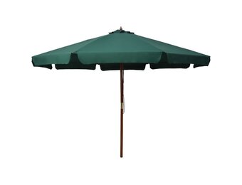 vidaXL Parasol Groen Hout 330cm - 54% Korting