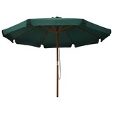 vidaXL Parasol Groen Hout 330cm - 54% Korting