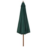 vidaXL Parasol Groen Hout 330cm - 54% Korting