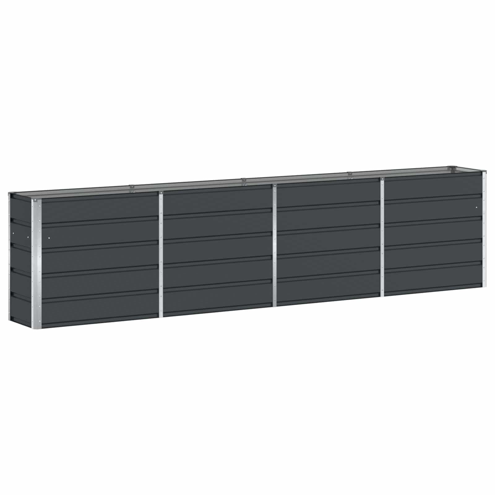 Plantenbak Staal Antraciet 320x40x75 cm - 35% Korting