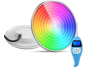 PAR56 LED Zwembadverlichting RGB Kleurveranderend 35W IP68 Waterdicht Ultra Plat 17,6cm 12V - 34% Korting