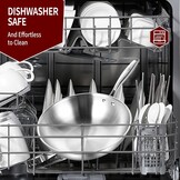 Wok 26 cm RVS met Deksel - Energiebesparend & Ovenbestendig - 34% Korting