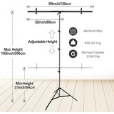 Fotoachtergrondset Wit Katoen 1.5x2.6m - 34% Korting!