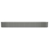 Plantenbak Gegalvaniseerd Staal Grijs 332x40x36 cm - 34% Korting