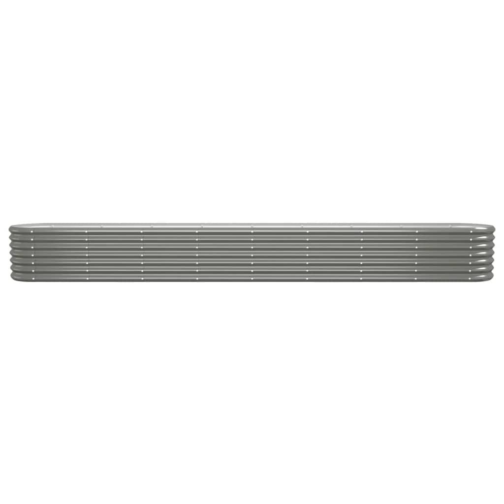 Plantenbak Gegalvaniseerd Staal Grijs 332x40x36 cm - 34% Korting