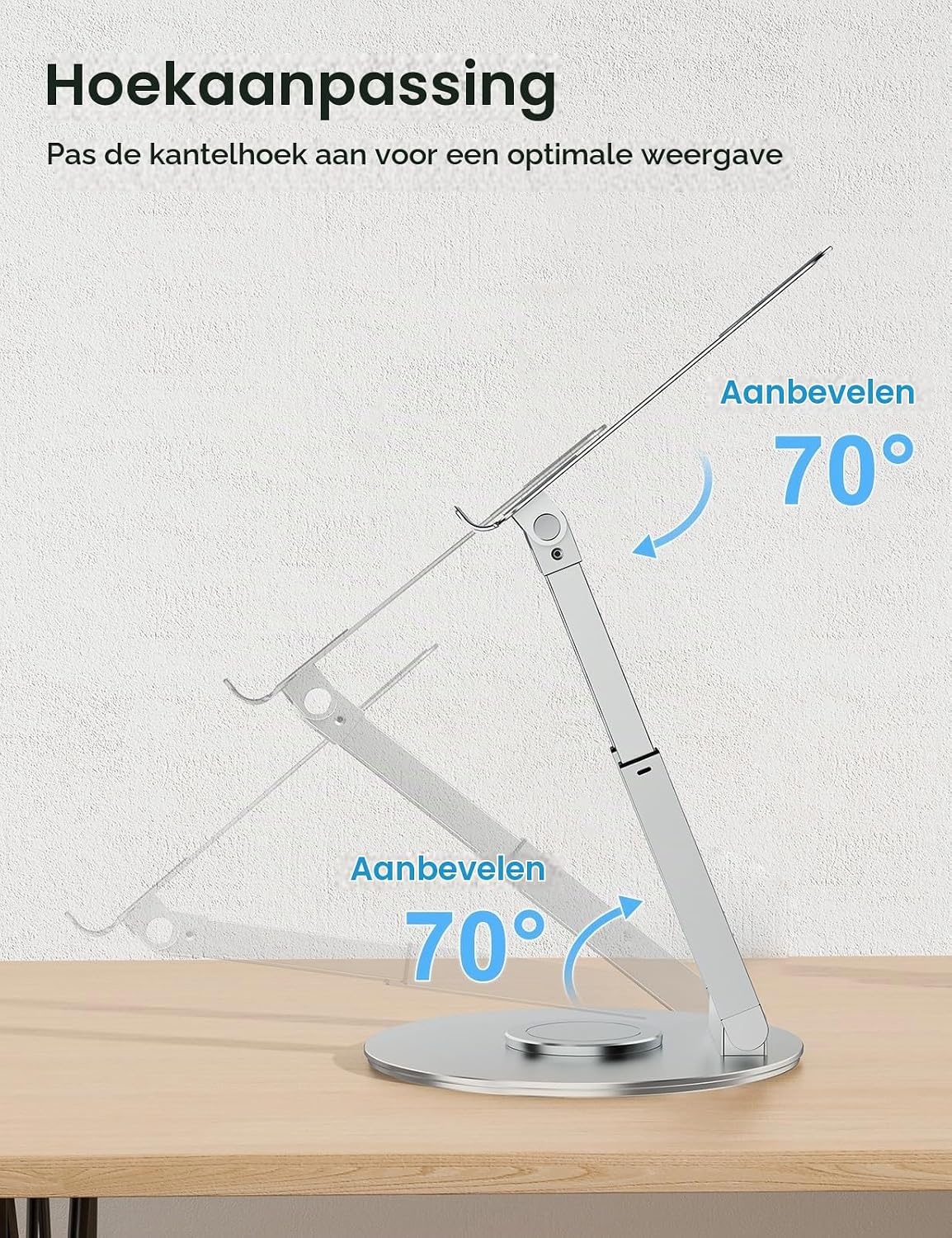 Zit-sta Laptopstandaard Zilver | 29% Korting