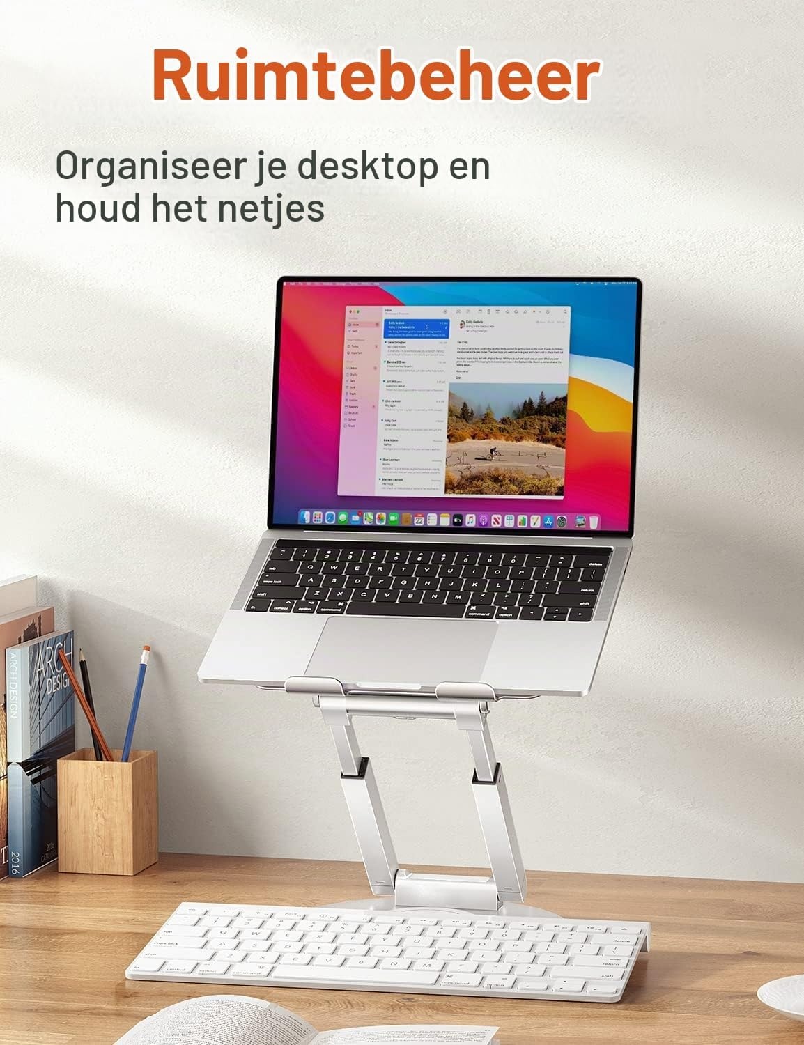 Zit-sta Laptopstandaard Zilver | 29% Korting