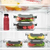 Glazen Vershoudbakjes Set (10 stuks) - Ideaal voor Maaltijdbereiding - Nu 34% Korting!