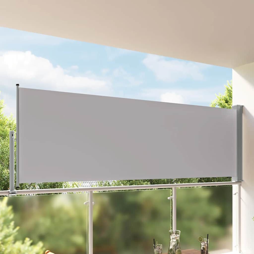 VidaXL Uittrekbaar Tuinscherm 120x300 cm Grijs - 34% Korting
