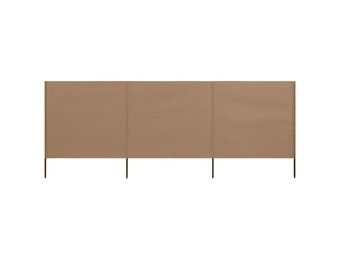 VidaXL Windscherm 3-panelen Taupe - 400x160 cm - 59% Korting!