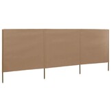 VidaXL Windscherm 3-panelen Taupe - 400x160 cm - 59% Korting!