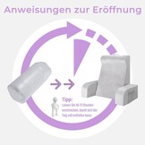 Leeskussen L Grijs met Afneembare Armleuningen - 34% Korting