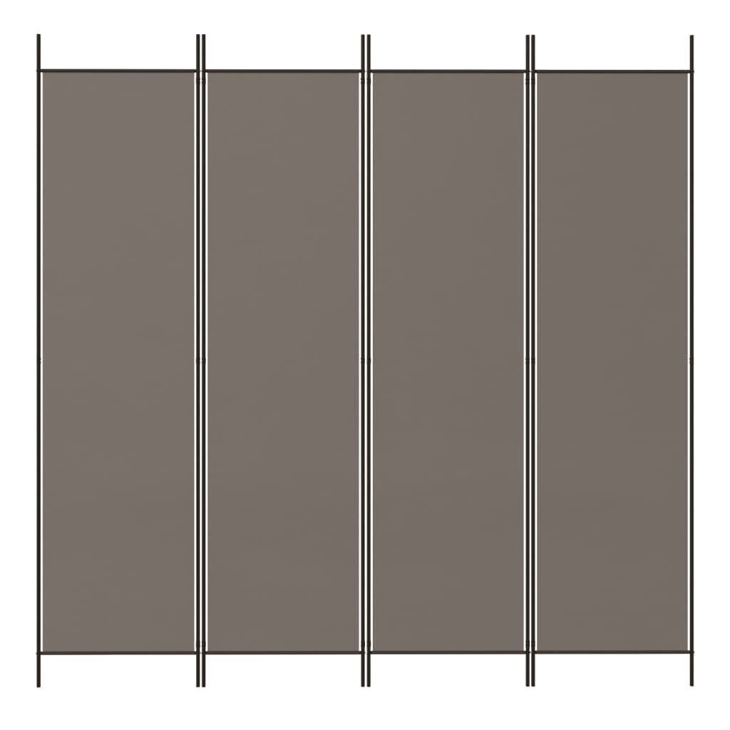 vidaXL Kamerscherm 4 Panelen Antraciet - 698x180 cm - 34% Korting