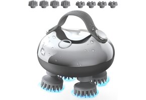 Elektrische Hoofdmassager - Draadloos Zilver - 39% Korting