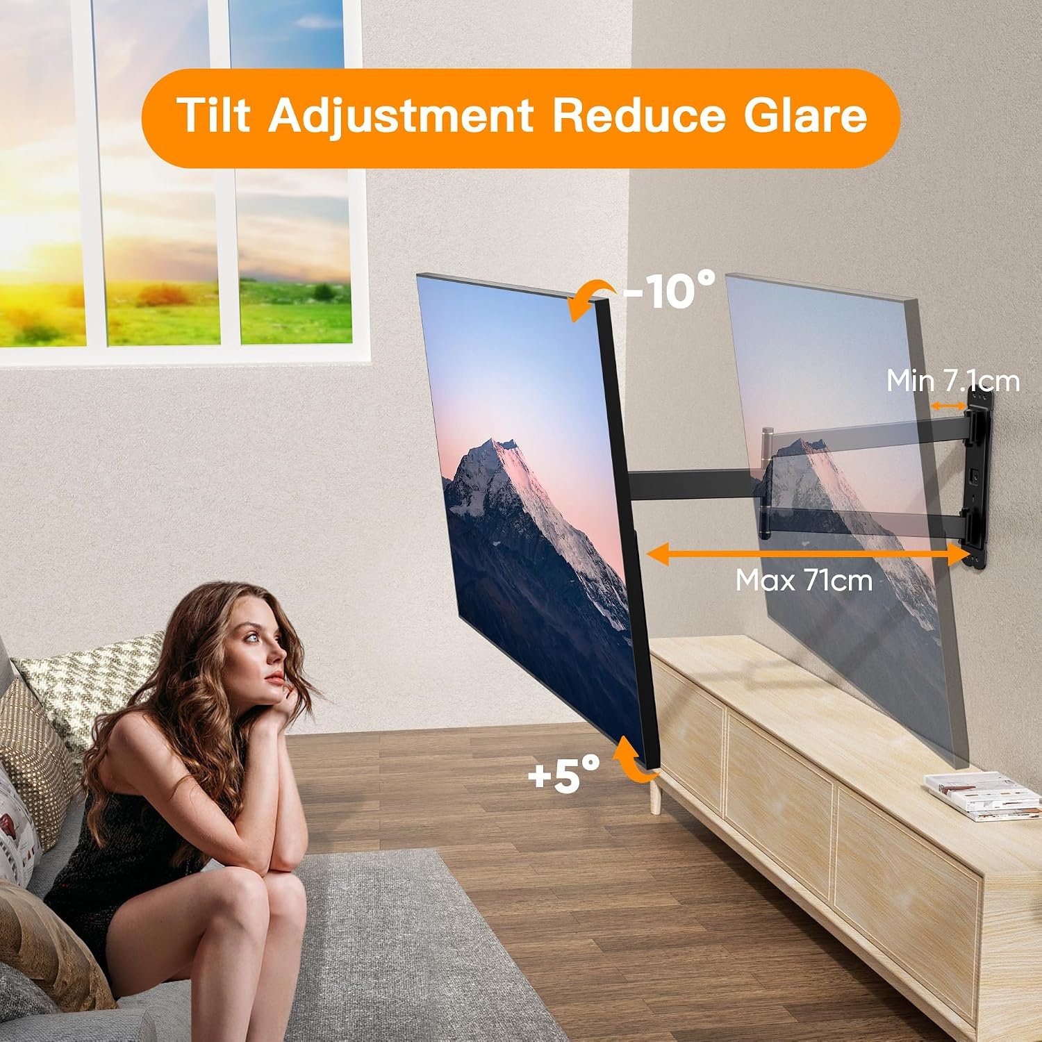 Draaibare TV-muurbeugel 32-75 inch (34% Korting)