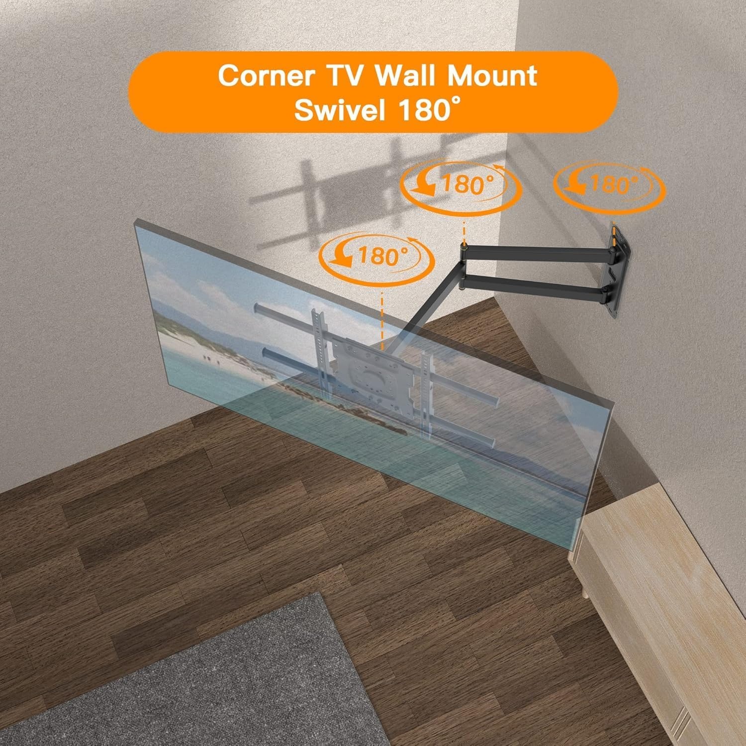 Draaibare TV-muurbeugel 32-75 inch (34% Korting)