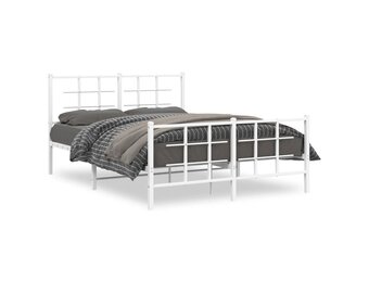 Wit Metalen Bedframe 140x200 cm - 51% Korting
