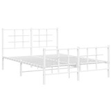 Wit Metalen Bedframe 140x200 cm - 51% Korting