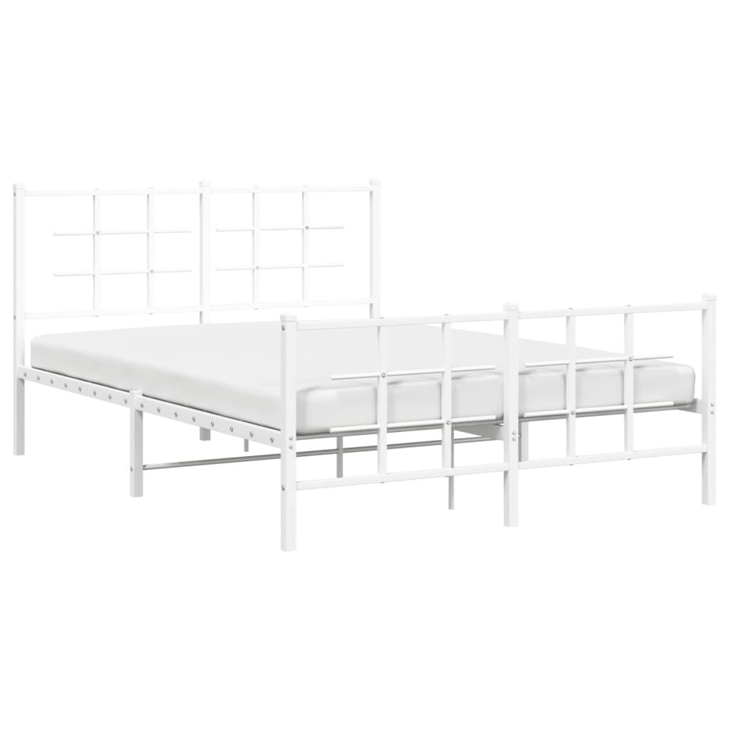 Wit Metalen Bedframe 140x200 cm - 51% Korting