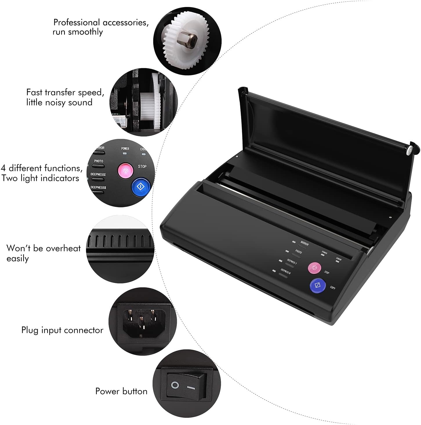 Tattoo Transfer Machine - Thermische Stencil Printer met 34% Korting
