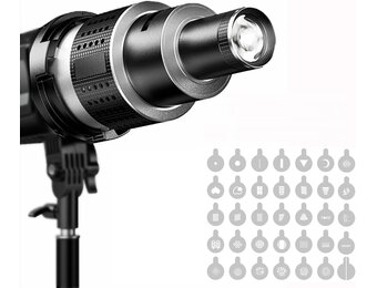 Snoot Projector met 35 Gobo's & 5 Kleurenfilters (34% Korting)