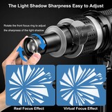 Snoot Projector met 35 Gobo's & 5 Kleurenfilters (34% Korting)