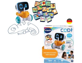 VTECH 80-553704 Codi, de slimme schilderrobot speelgoed, meerkleurig