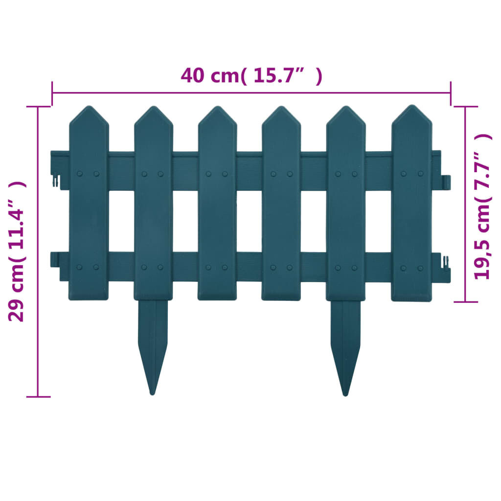 VidaXL Gazonranden 25 stuks - 10m PP Groen - 33% Korting
