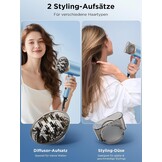 Haardroger 2000W met Ionentechnologie & Accessoires - 33% Korting