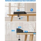 PASSUS Tafelstopcontact met 2 USB-C PD 30W, 5 Stopcontacten, 3m Kabel - 33% Korting