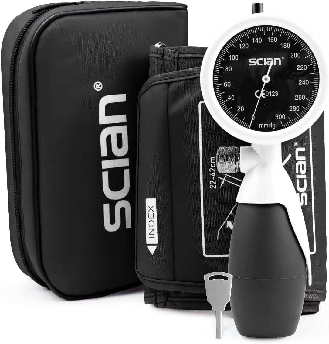 SCIAN Manuele Bloeddrukmeter Wit - Universeel Manchet (22-42 cm) - 32% Korting