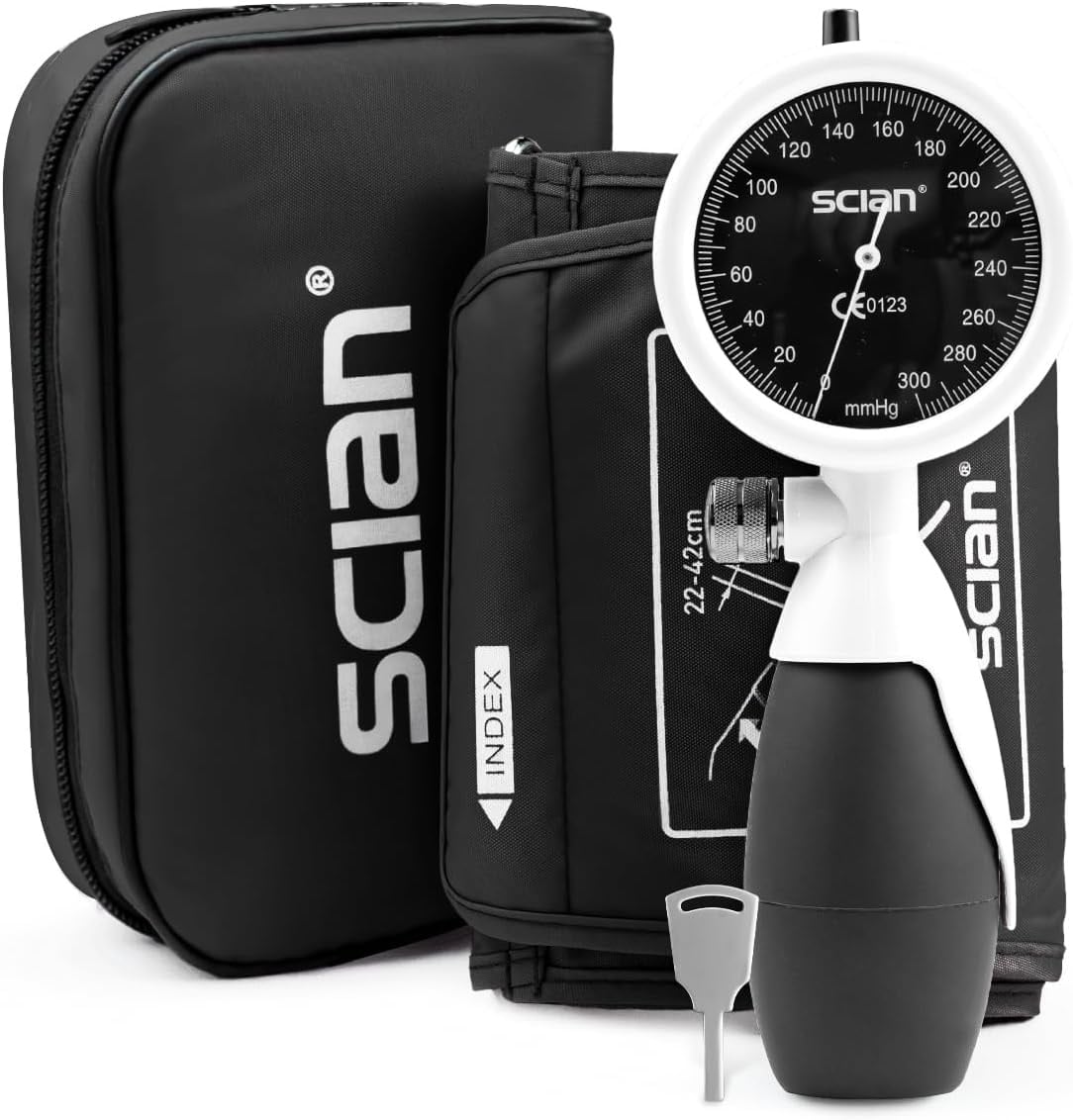 SCIAN Manuele Bloeddrukmeter Wit - Universeel Manchet (22-42 cm) - 32% Korting