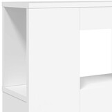Hoofdeinde met LED - Bewerkt Hout Wit - 35% Korting