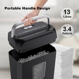 Papierversnipperaar Cross-Cut 6 vellen Zwart 13L - 33% Korting