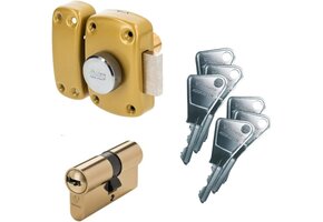Universeel Cilinderslot Deur - Brons/Messing - Inbraakwerend - 34% Korting
