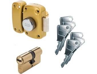 Universeel Cilinderslot Deur - Brons/Messing - Inbraakwerend - 34% Korting