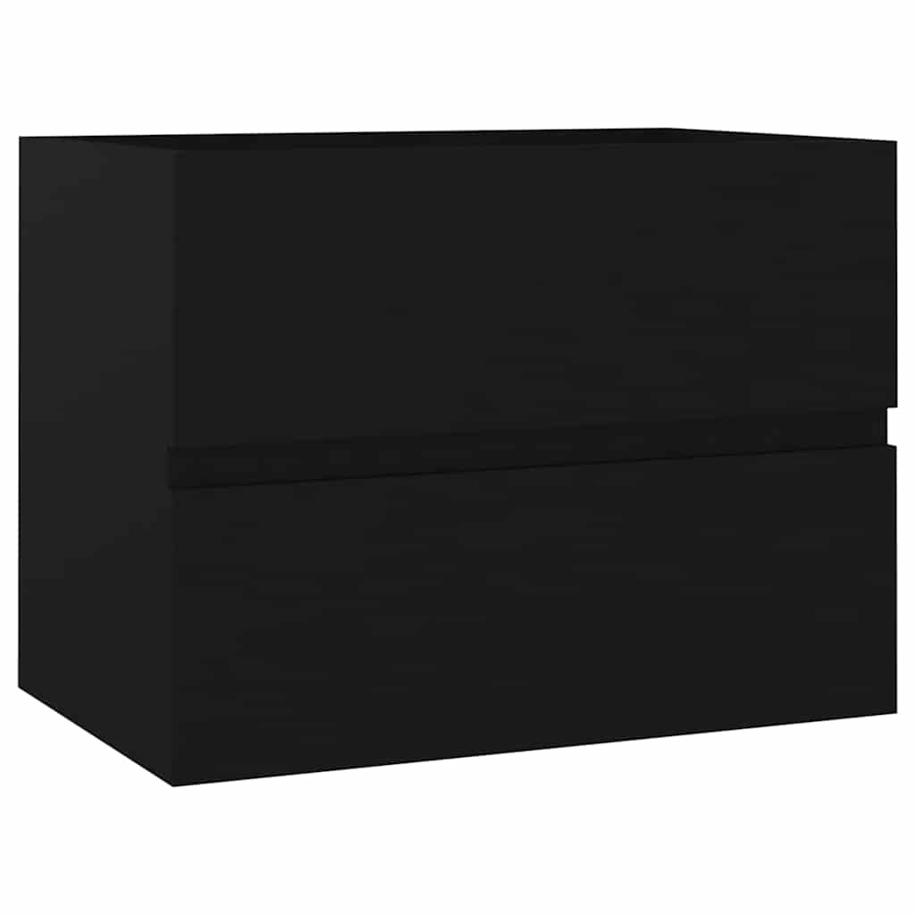 vidaXL Wastafelkast 60x38,5x45 cm Bewerkt Hout Zwart 53% Korting
