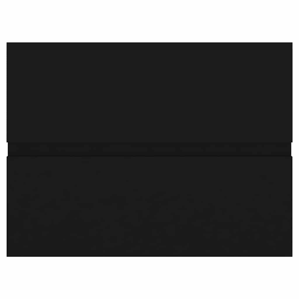 vidaXL Wastafelkast 60x38,5x45 cm Bewerkt Hout Zwart 53% Korting