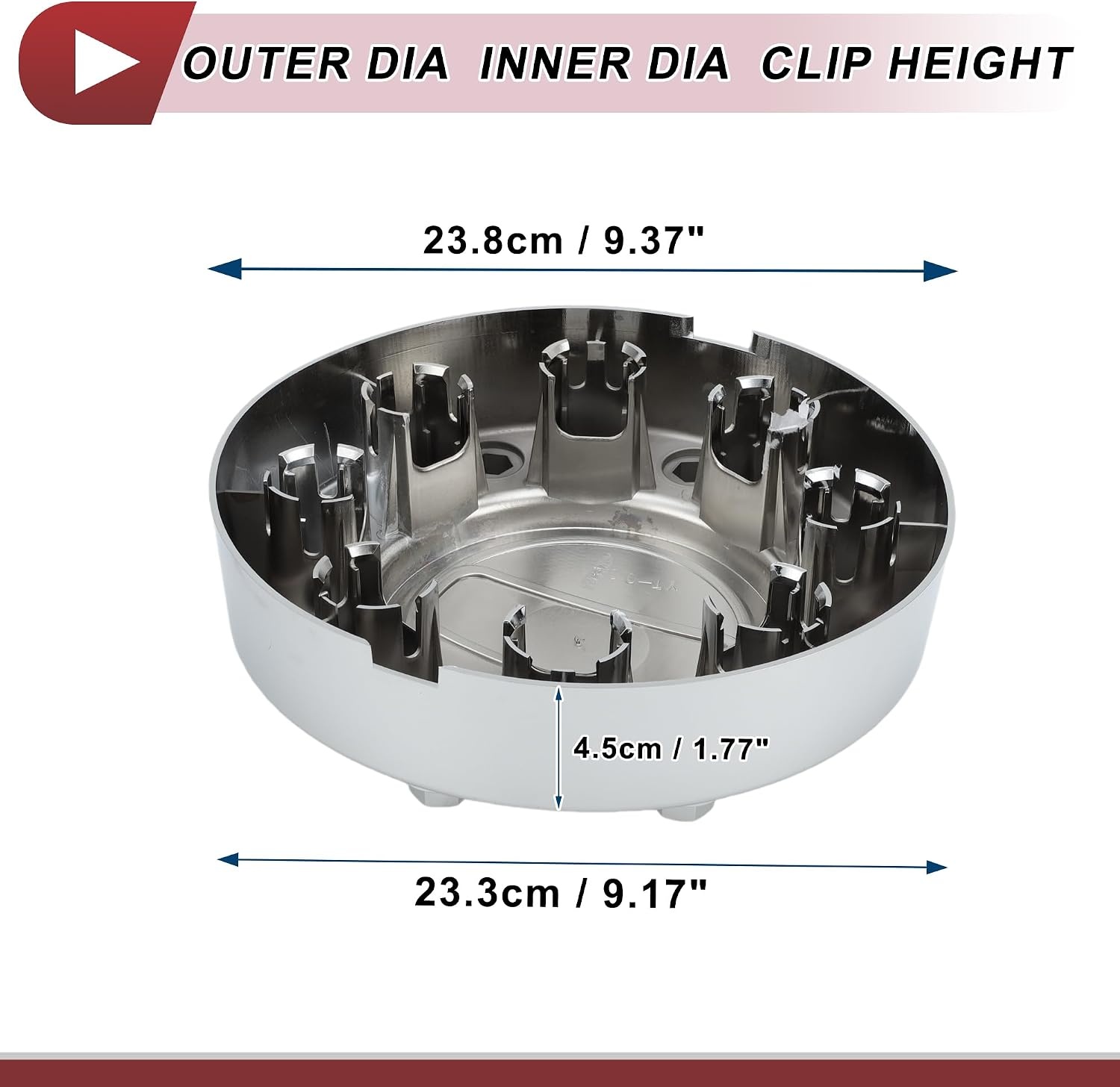 Wielcentrumdop Ram 3500 (2011-2018) - Chroom Zilver, 34% Korting!