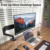 Monitorarm Gasveer voor 13-32 inch Schermen (33% Korting)