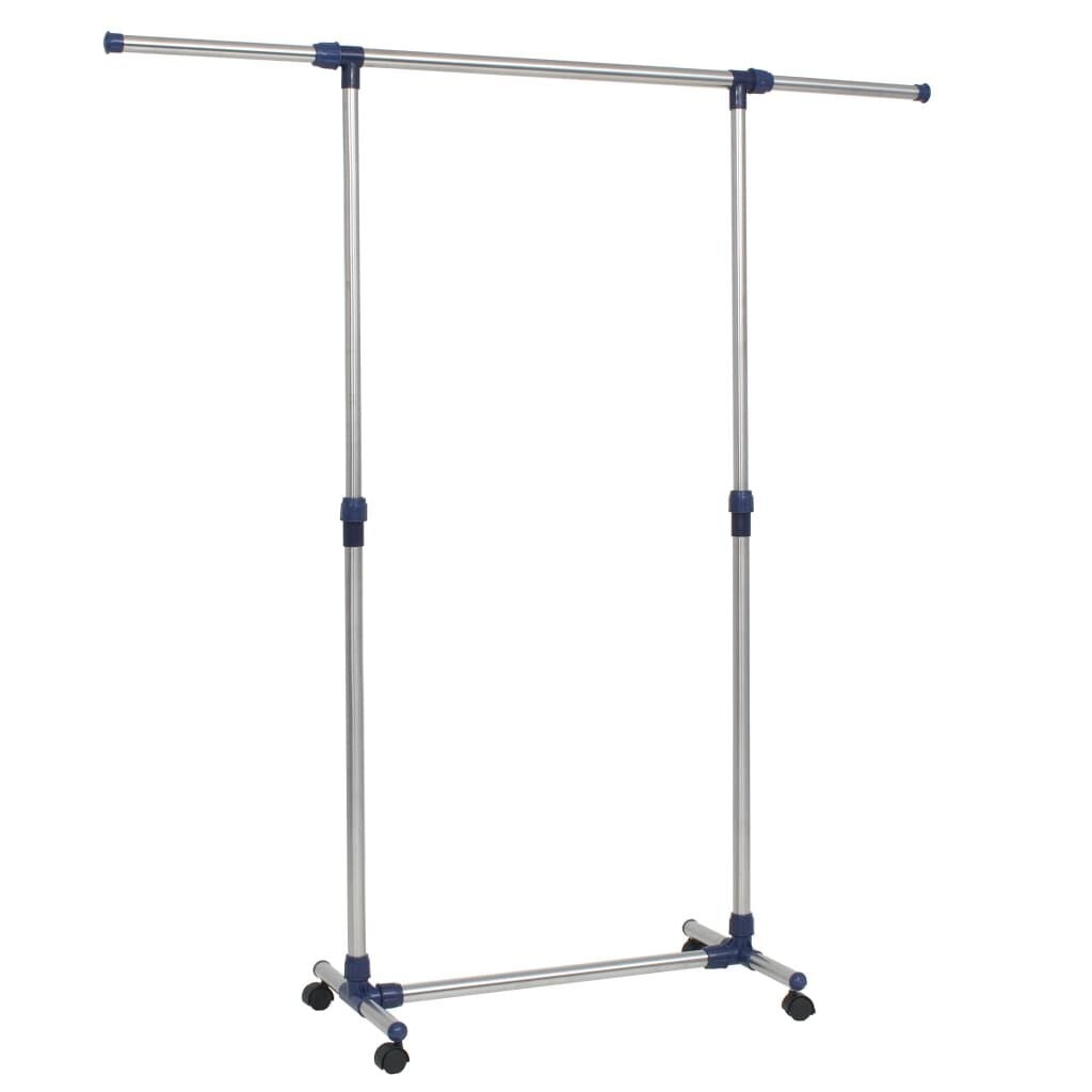 VidaXL Kledingrek Verstelbaar 165 cm Zilver - 34% Korting