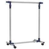 VidaXL Kledingrek Verstelbaar 165 cm Zilver - 34% Korting