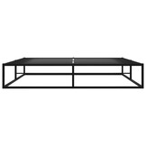Zwart Metalen Bedframe 160x200 cm met Lattenbodem - 35% Korting