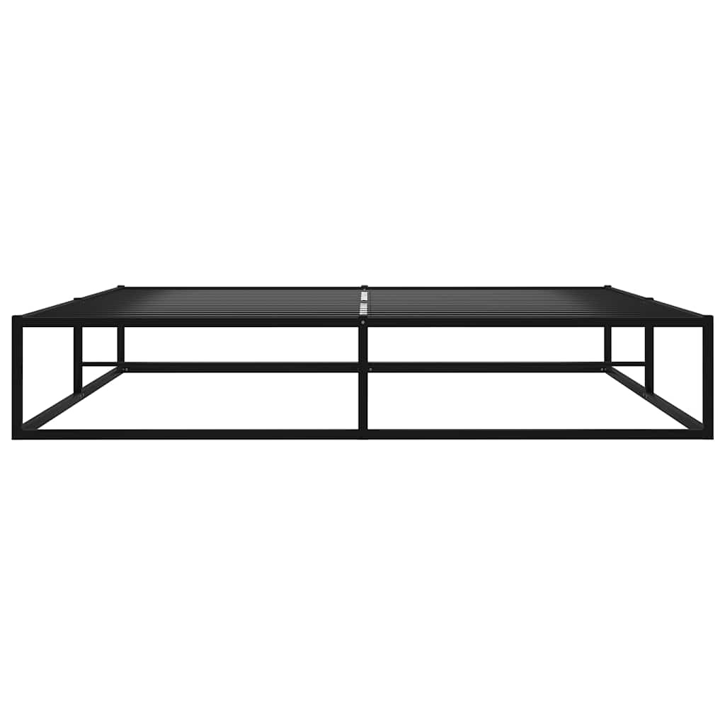Zwart Metalen Bedframe 160x200 cm met Lattenbodem - 35% Korting